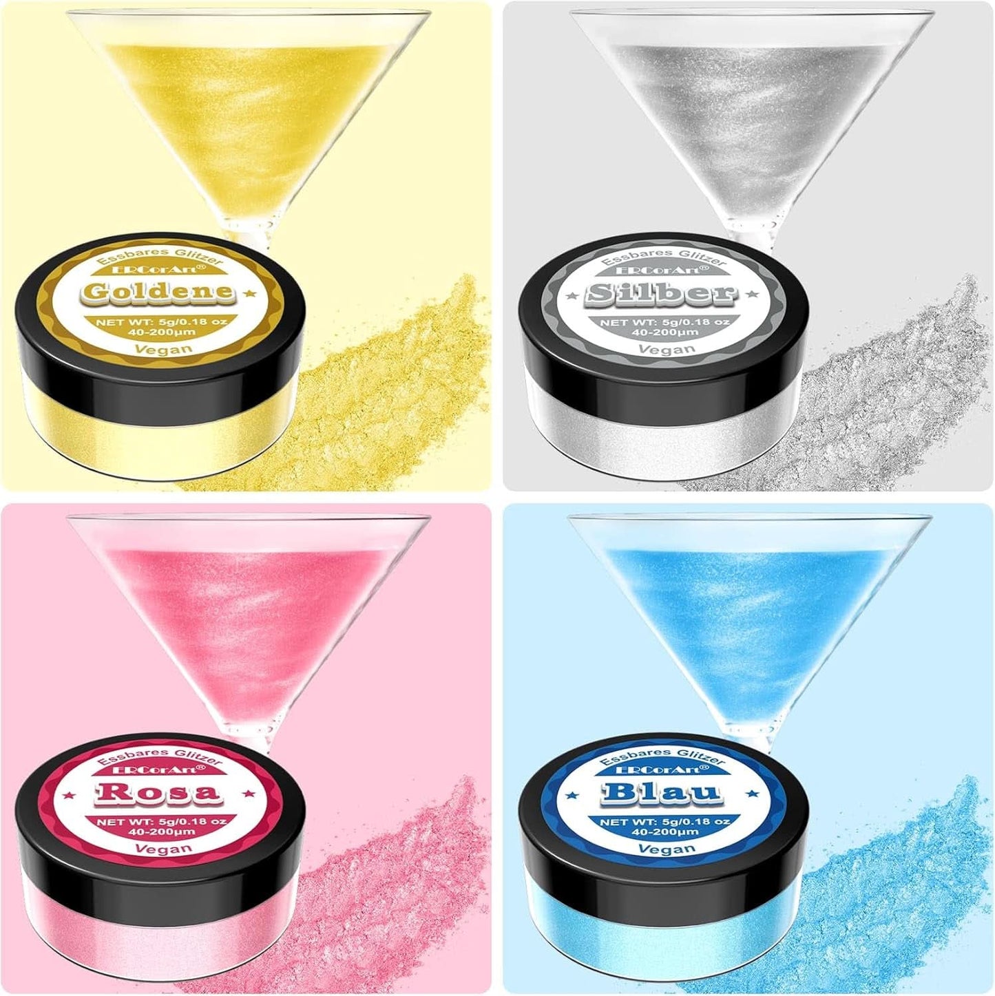 Essbarer Glitzer, 5 Gramm Glitter Nati Shop
