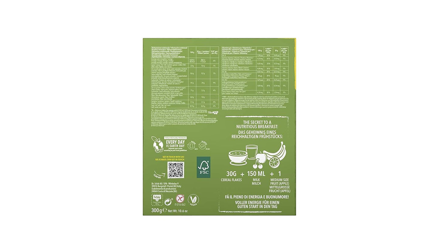 Glutenfreie Getreideflocken 300g, 8er Pack