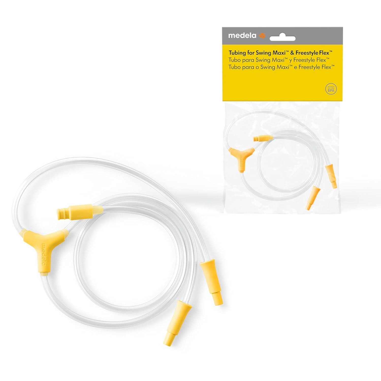 Medela Swing Maxi Und Freestyle Flex Milchabsaugungsschlauch, Nur kompatibel mit Swing Maxi Und Freestyle Flex Zubehör Essen und Stillen Bebe Naty Shop