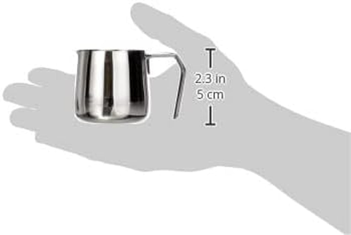 Cilio 0000201383 Latte Macchiato Karaffe, Edelstahl, Silber, 6,4 x 7,4 x 7,6 cm