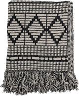 Bloomingville Tagesdecke, schwarz, Baumwolle, 160 cm Bloomingville Betten und Decken