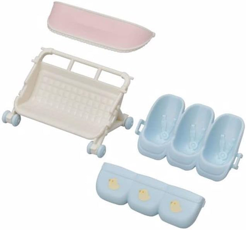 Sylvanian Families L5533 Triplets Kinderwagen – Puppenhaus-Spielset Naty Shop Dolls