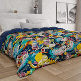 PETTI Artigiani Italiani - Winterdecke, Winterdecke, einfache Steppdecke, doppelseitig, einfarbig und digital bedruckt, 100 % hypoallergene Mikrofaser, hergestellt in Italien Naty Shop Steppdecken und Steppdecken