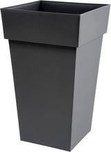 Plastiques 13635 G.ANT SX3 Blumentöpfe aus Polypropylen Toskana, 39 x 39 x 65 cm, grau