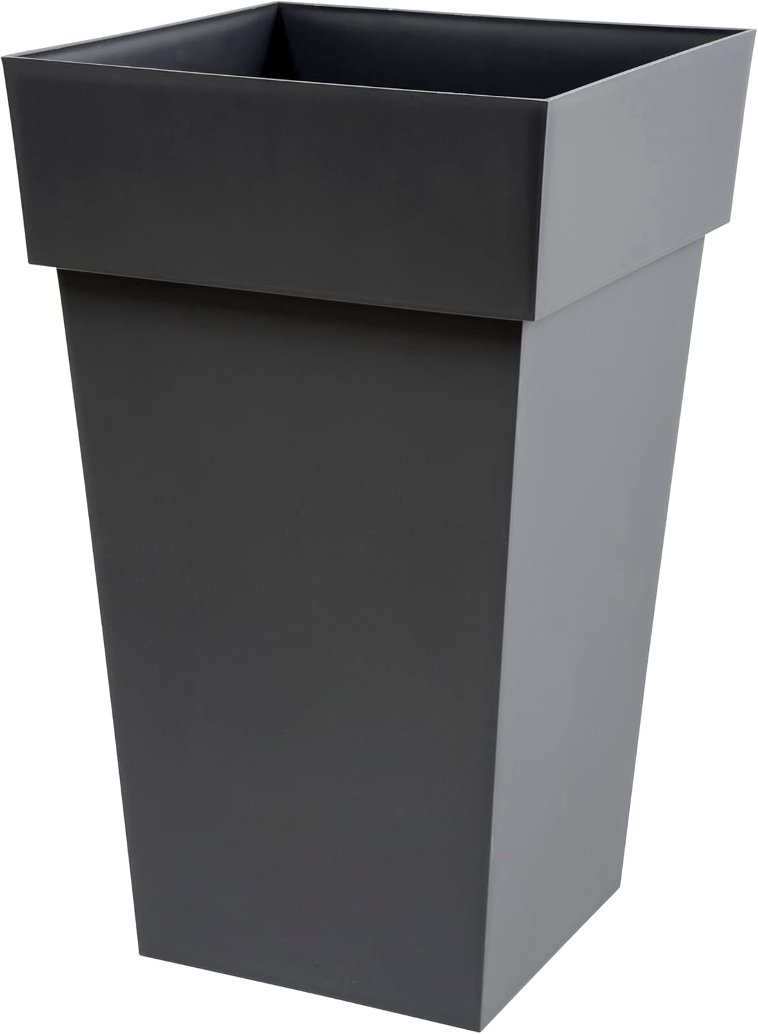 Plastiques 13635 G.ANT SX3 Blumentöpfe aus Polypropylen Toskana, 39 x 39 x 65 cm, grau
