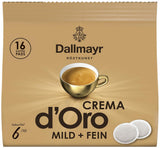 Crema d'Oro milde & feine Pads (16 Kaffee Pads)