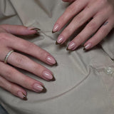 Lange French Tips Gold Glitzer Kleber auf langen quadratischen Nägeln Glitzer French Tip Falsche Nägel Set Quadratische künstliche Nägel für Frauen 24 Stück