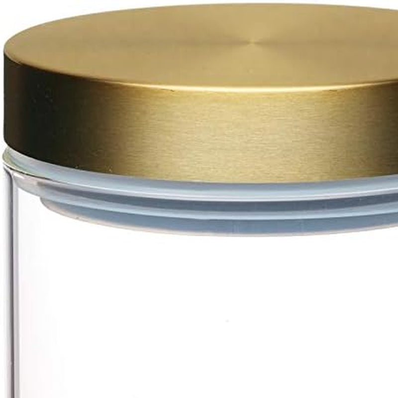 Luftdichte Frischhaltedose aus Glas von MasterClass mit Messingdeckel, 700 ml (1,25 pts) Frischhaltedosen Naty Shop