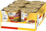 Gourmet Gold Fine Composition Nassfutter für Katzen mit Rind und Huhn, 12er Pack (12 x 85g)