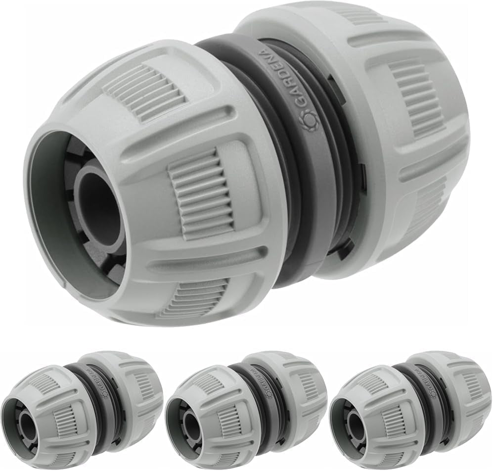 Gardena 13 mm (1/2 Zoll) und 15 mm (5/8 Zoll) Reparateur: Schnelle und einfache Schlauchreparatur ohne Werkzeug, Power Grip, hohe Klemmkraft, verpackt (18232-20)