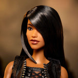 Barbie Signature Doll Aaliyah Sammlerfigur aus schwarzem Kunstleder, inspiriert vom Musikvideo „One in a Million“ HRM80