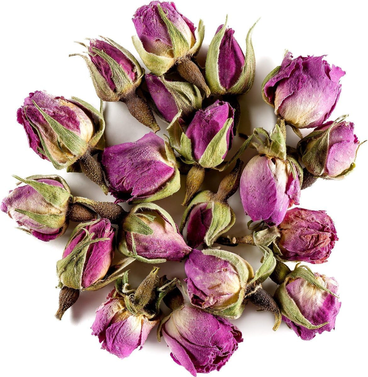 100 g essbare Premium-Rosenknospen – getrockneter Atlas-Rosenblütenaufguss – süßer und blumiger Geschmack und Aroma – 100 % natürlich, rein und ohne Zusatzstoffe | Tazarin Ltd