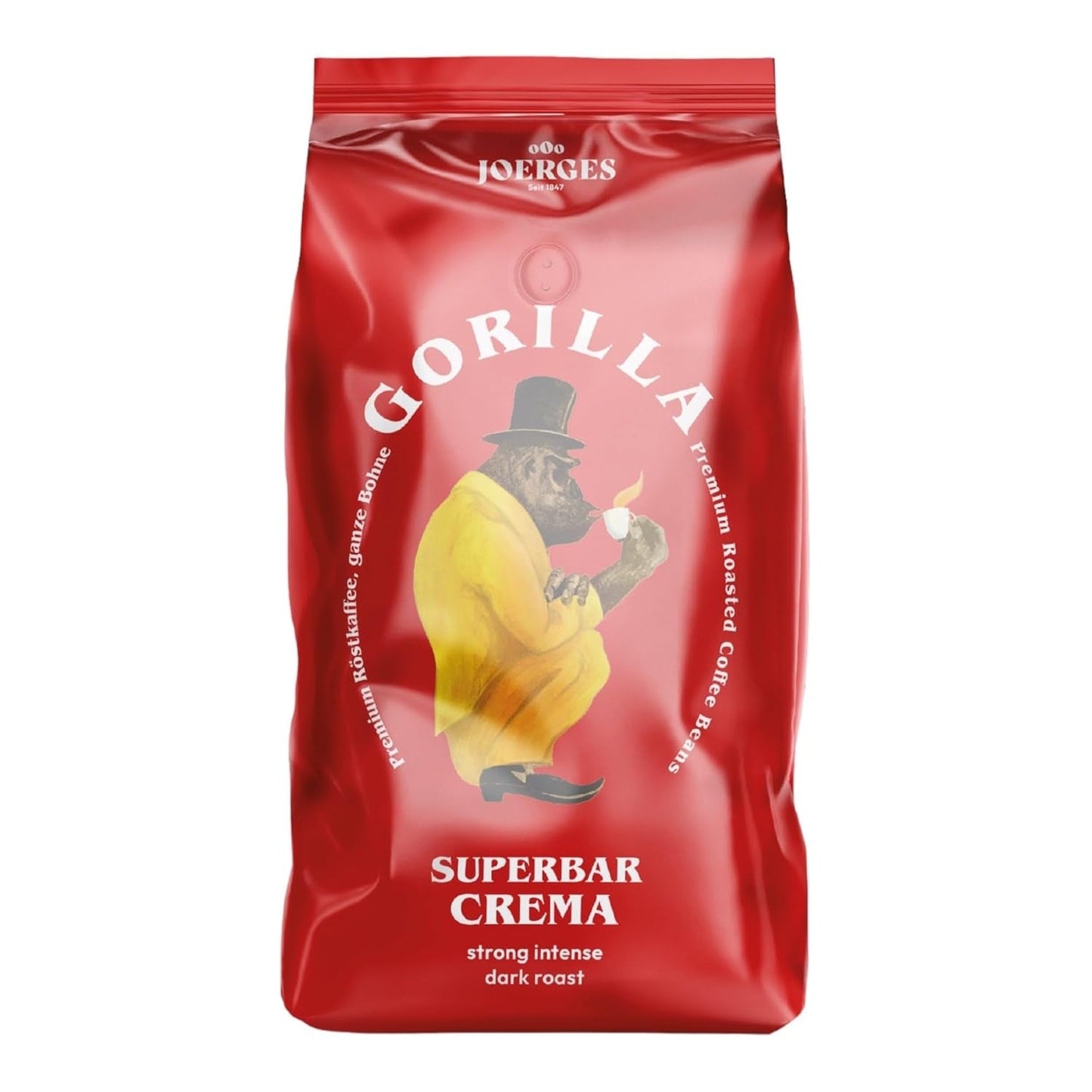 Joerges Espresso Gorilla Super Bar Crema Kaffeebohnen, 5er Pack (5 x 1 kg)