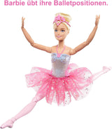 Barbie Dreamtopia Magic Light Ballerina-Puppe mit rosa Tutu und blonden Haaren, 5 Licht- und Soundeffekte, bewegliche Barbie, ab 3 Jahren, HLC25 Naty Shop-Puppen