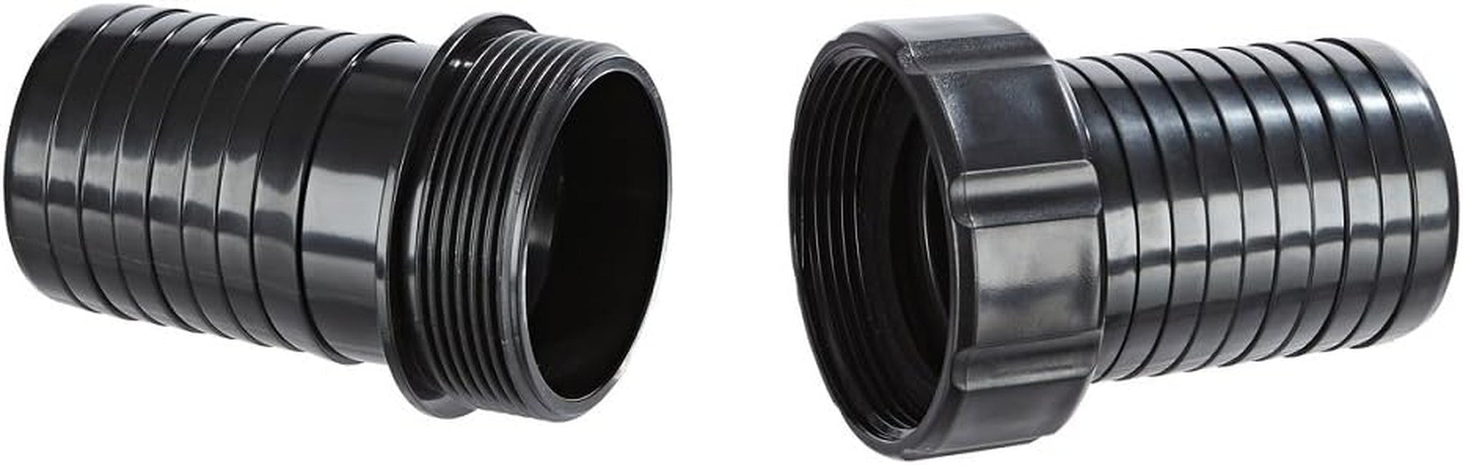 Schlauchverbinder Oase 2", schwarz - aus PVC-Material, zum Verbinden von Schläuchen mit 2", Durchmesser 50 cm