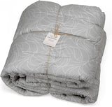 Foppapedretti Nacht&Natura Steppdecke für Doppelbett 2P; Perlwelle, Bezug aus 100 % Baumwolle, hergestellt in Italien. Steppdecken und Steppdecken Naty Shop