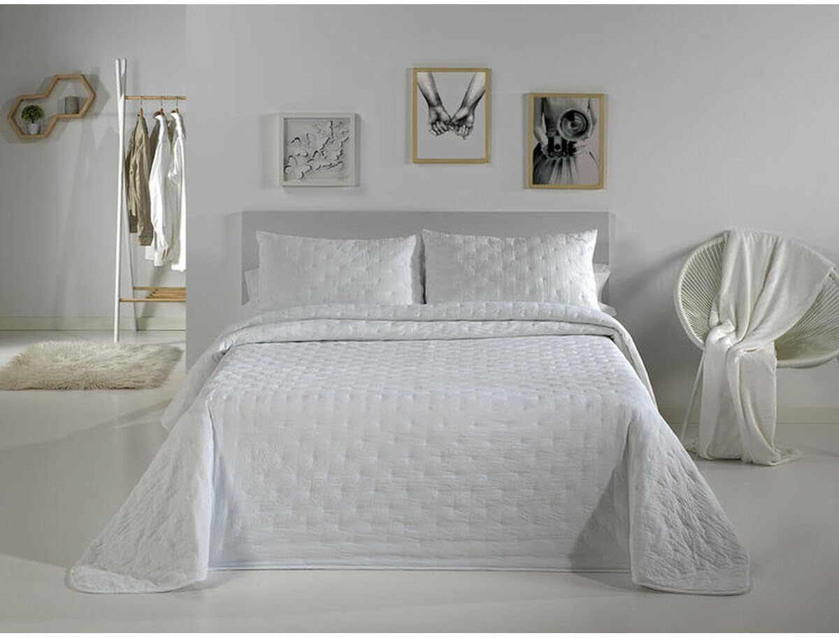 Pierre Cardin - Bouti Dots - Bett 180 cm - Farbe Grau C5 Bettdecken und Steppdecken Naty Shop Weiß C4 Bett 150 cm