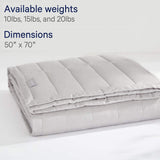 Casper Gewichtsdecke, 9 kg, grau Steppdecken und Steppdecken Naty Shop