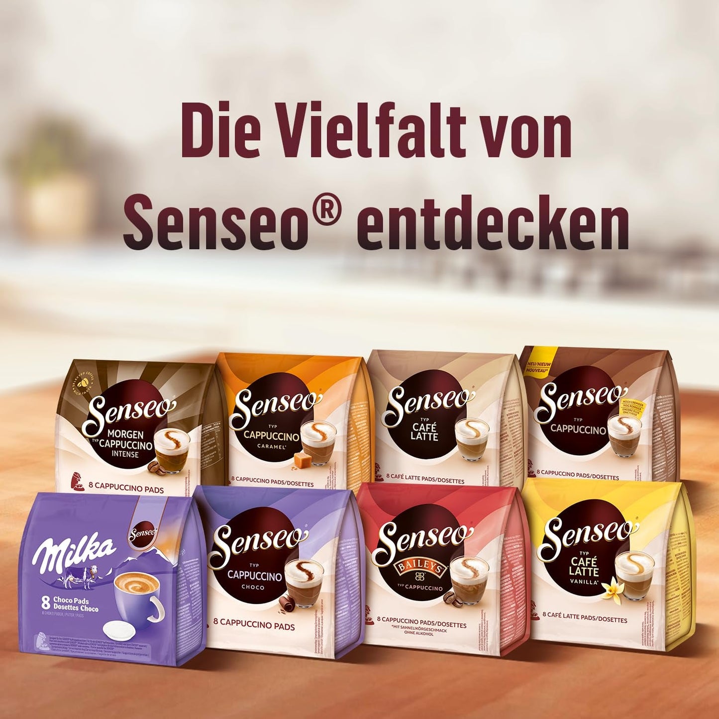 Senseo Pads Café Latte Vanilla, 5 x 8 Getränke, 40 Kaffeepads