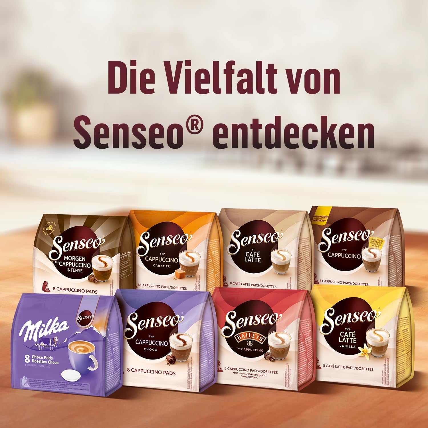 Senseo Pads Café Latte Vanilla, 5 x 8 Getränke, 40 Kaffeepads