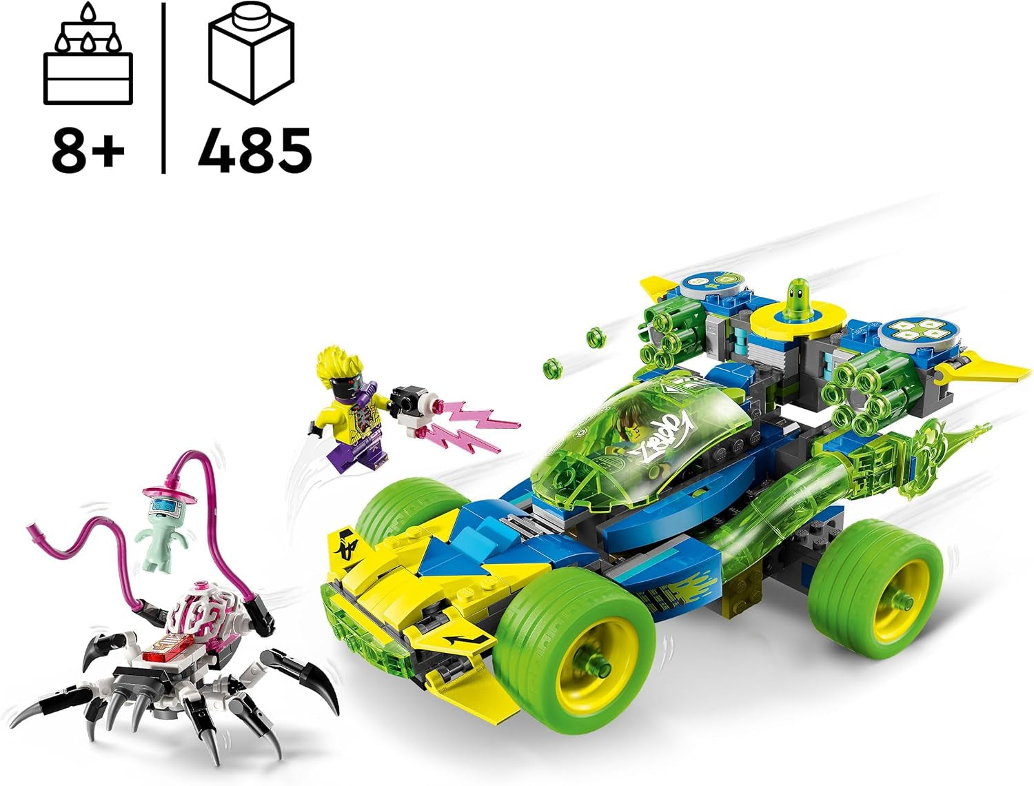 LEGO Dreamzzz Mateo mit Z-Blob Action Racer, 2-in-1-Fantasy-Spielset mit Fahrzeugen, Minifiguren und Traumkreaturen für Kinder ab 8 Jahren, Geschenk für Jungen und Mädchen 71491 Bausets Beuche the LEGO-Store