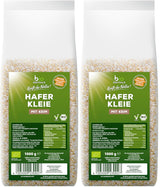 Biozentrale Bio-Haferkleie 1 kg | Vorteilhaftes Paket | Proteinquelle mit hohem Ballaststoffgehalt | Natürlich vegan | Aus der EU-Landwirtschaft | Niedriger Zuckergehalt