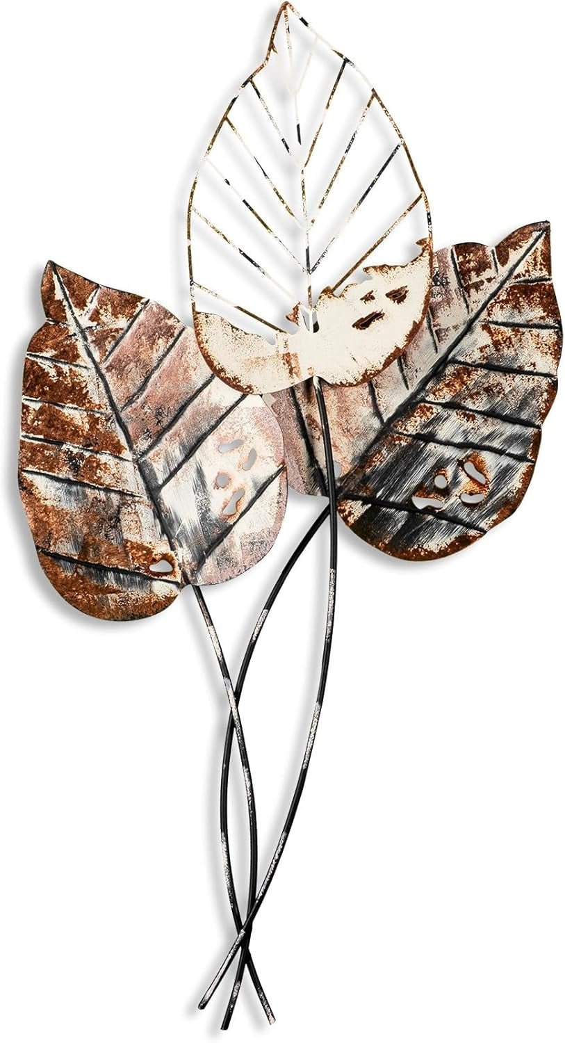Handgefertigtes dekoratives Wandaccessoire aus Metall, 45 x 85 cm | 100 % Metall (1,5 mm) | Einzigartiges braunes und schwarzes Design, perfekt für die Innendekoration | An der Wand montierbare Statuetten und Skulpturen Naty Shop