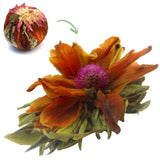 Blütentee „Krone des Geschmacks“ 1 Stück 6 g | Grüner Tee - Lilienblüte - Litschiblüte | Ausgewählter Tee | Grüne Teeblumen | Ideal für Teeliebhaber