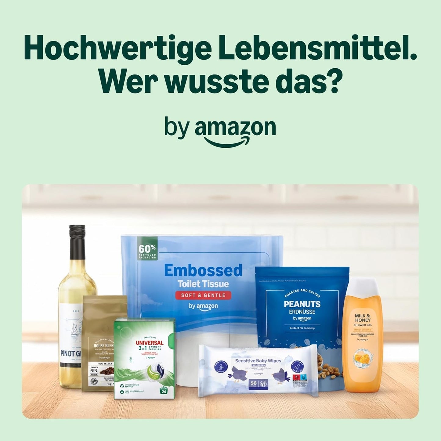 Amazon Nassfutter für ausgewachsene Katzen, gemischte Auswahl in Sauce, 4,8 kg (48 Packungen x 100 g)