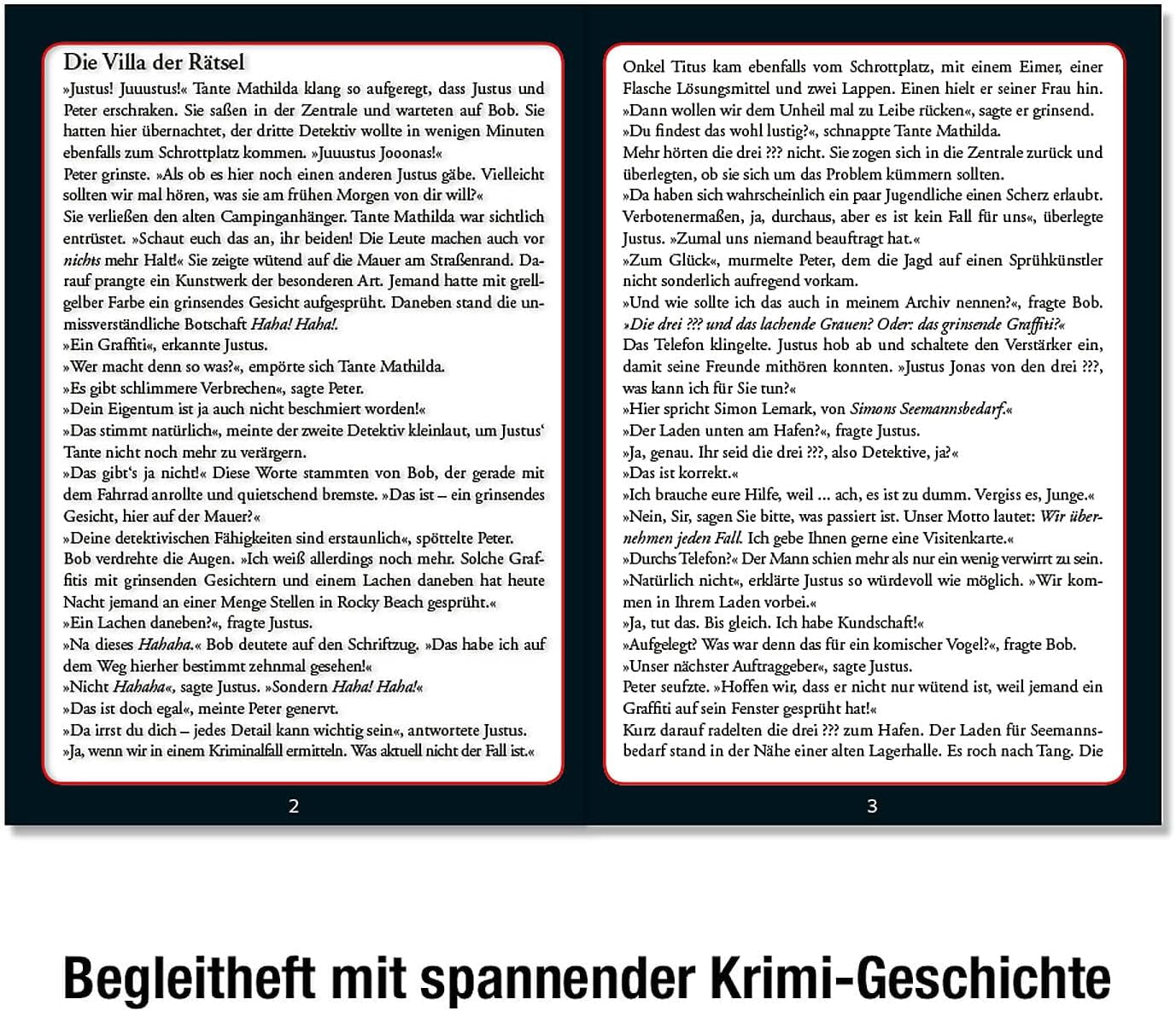 Die Drei??? - Krimi-Puzzle – Die Villa der Puzzles von KOSMOS 697976, 300 Teile, leuchtet im Dunkeln, mit UV-Lampe, Lesen, Puzzle, Rätsel lösen, Detektivpuzzle Ab 10 Jahren Puzzle Naty Shop