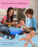 Baby Born Emma Puppe im Dschungel-Stil – 43 cm – 10 Funktionen inklusive Zubehör und Body in Unisex-Farben – Funktioniert ohne Batterien – Geeignet für Kinder ab 3 Jahren