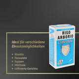 ‎Risera Campanini Risottoreis 500 g – Italienischer Risottoreis, Arborio Riso Reis, Cremiges Risotto
