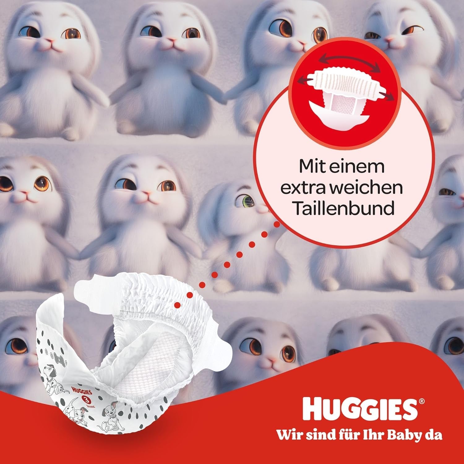 Huggies Babywindeln Little Movers, Disney-Design, Größe 3, 168 Stück (3 x 56), Monatsbox