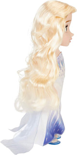 Disney Frozen 2 ELSA, die Schneekönigin-Puppe – 35 cm große, bewegliche Puppe im ikonischen Modekleid und langen, wallenden Haaren für zusätzlichen Spielspaß, für Mädchen ab 3 Jahren, 214894 Naty Shop Dolls
