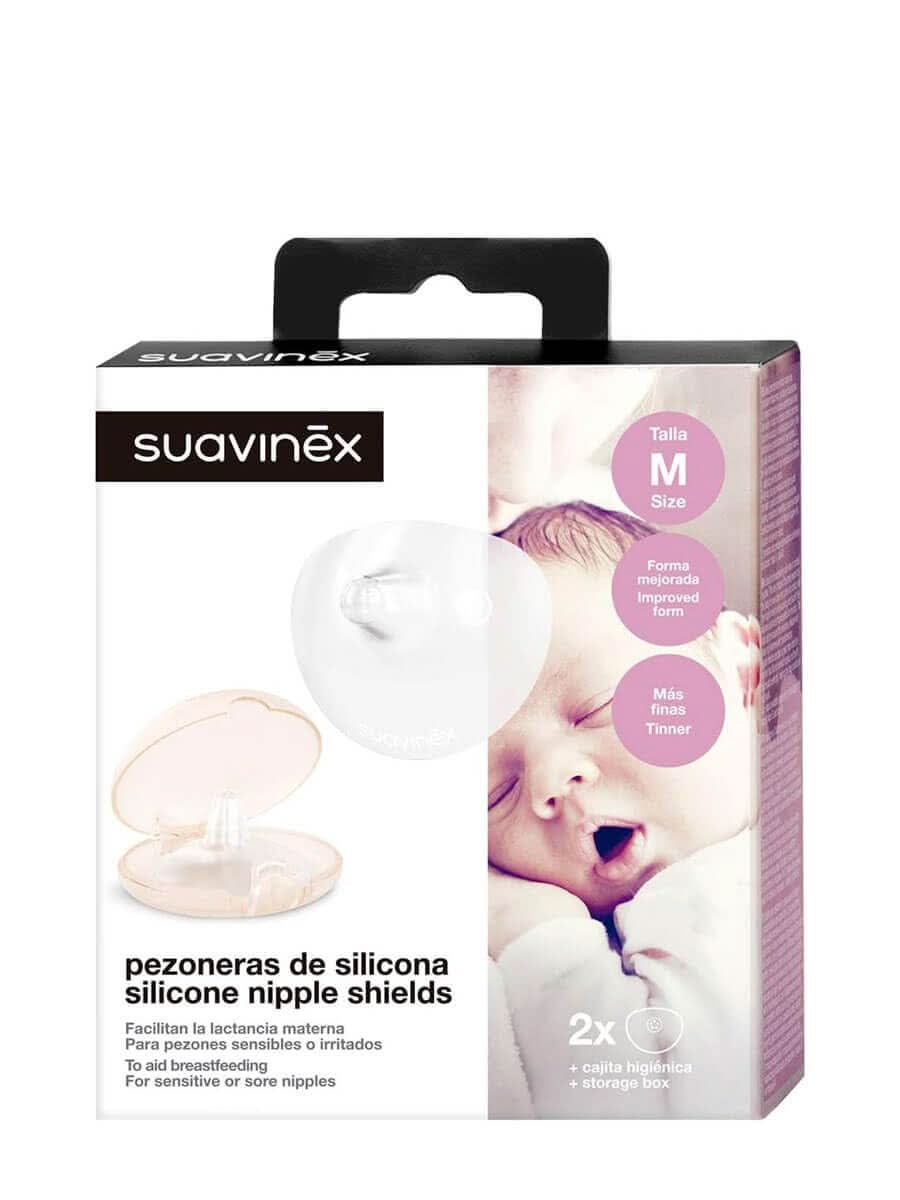 Suavinex 3304105 - Brustwarzenschutz 2Er Pack/Transparent Zubehör Essen und Stillen Bebe Naty Shop