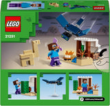 LEGO Minecraft Steve's Desert Expedition, Videospielset für Jungen und Mädchen, Biom mit Steve, Haus, Figuren und Kamelspielzeug, Gamer-Geschenk für Kinder ab 6 Jahren 21251 Bausets Besuchen Sie den LEGO-Store