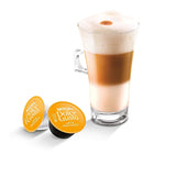 NESCAFÉ Dolce Gusto Latte Macchiato, 48 Kaffeekapseln, Aromatischer Espresso, 3-Schichten - Köstlichkeit aus feinem Milchschaum, Aromaversiegelte Kapseln, 9er Pack (3x16 Kapseln)