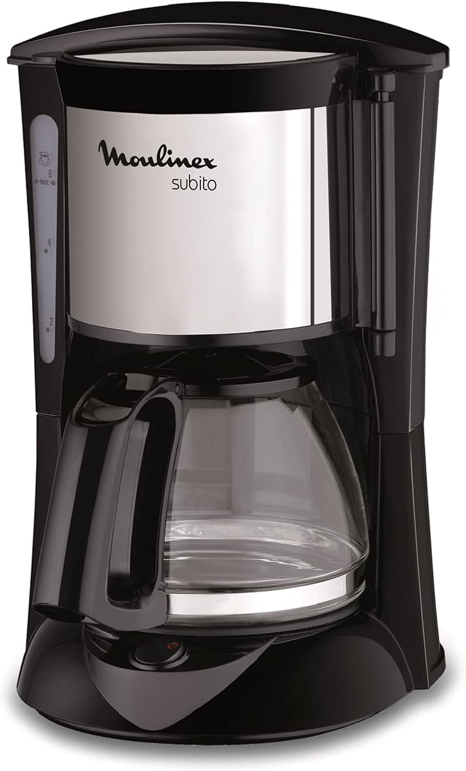 FG150813 Subito Kaffeemaschine, 6 Tassen, Schwarz/Edelstahl