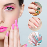 120-teiliges Nagelform-Set, Nagelverlängerungen, Gel-Nagelformen, Nagelform-Set mit Doppelkopfbürste und Nagelfeile mit Clips, für Gelnägel