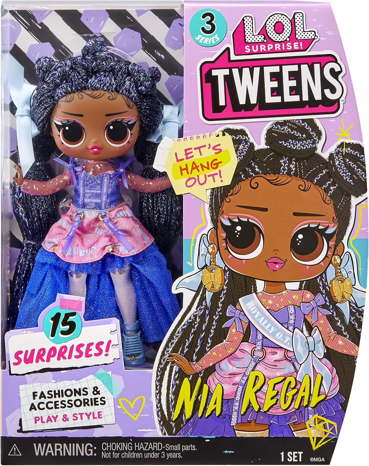 LOL Überraschung! Tweens Fashion Doll Serie 3 – NIA Regal 15 cm Puppe mit Überraschungen: Extravagante Outfits, Accessoires und mehr. Tolles Sammelgeschenk für Jungen und Mädchen ab 18 Jahren 584087