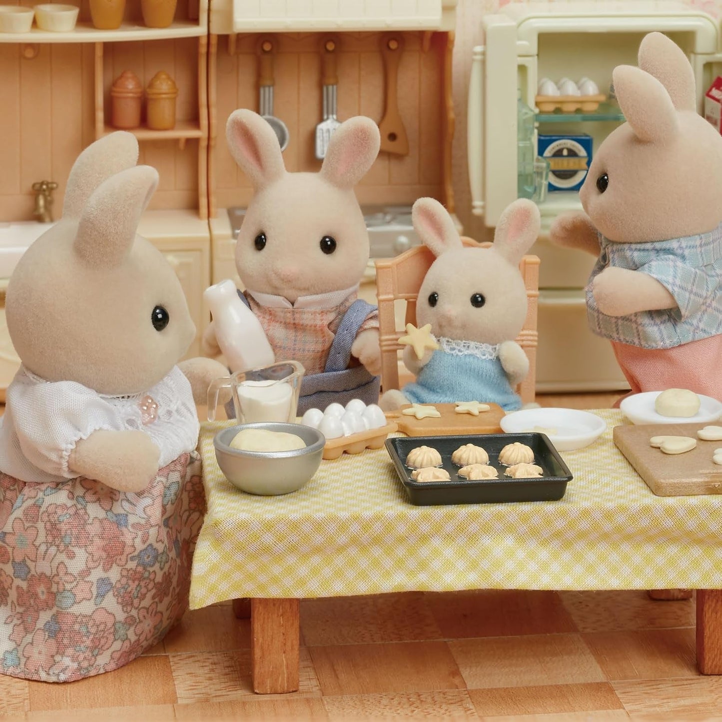 Sylvanian Families L5706 Milchhasenfamilie – Puppenhausfiguren Naty Shop Dolls