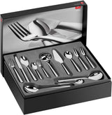 ZWILLING Senses Besteckset, 68-teilig, für 12 Personen, 18/10 Edelstahl/Premium-Klingenstahl, matte Oberfläche, Silber Naty Shop Silber