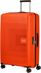 American Tourister Aerostep - Spinner L, erweiterbarer Koffer, 77 cm, 101,5/109 L, Orange (Bright Orange) Gepäck und Reiseausrüstung Naty Shop