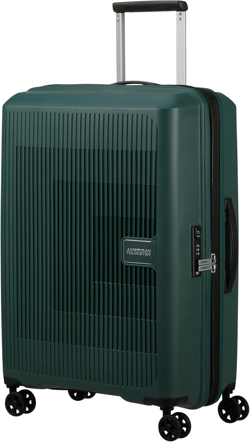 American Tourister Aerostep – Spinner L, erweiterbarer Koffer, 77 cm, 101,5/109 l, Orange (helles Orange) – Naty Shop