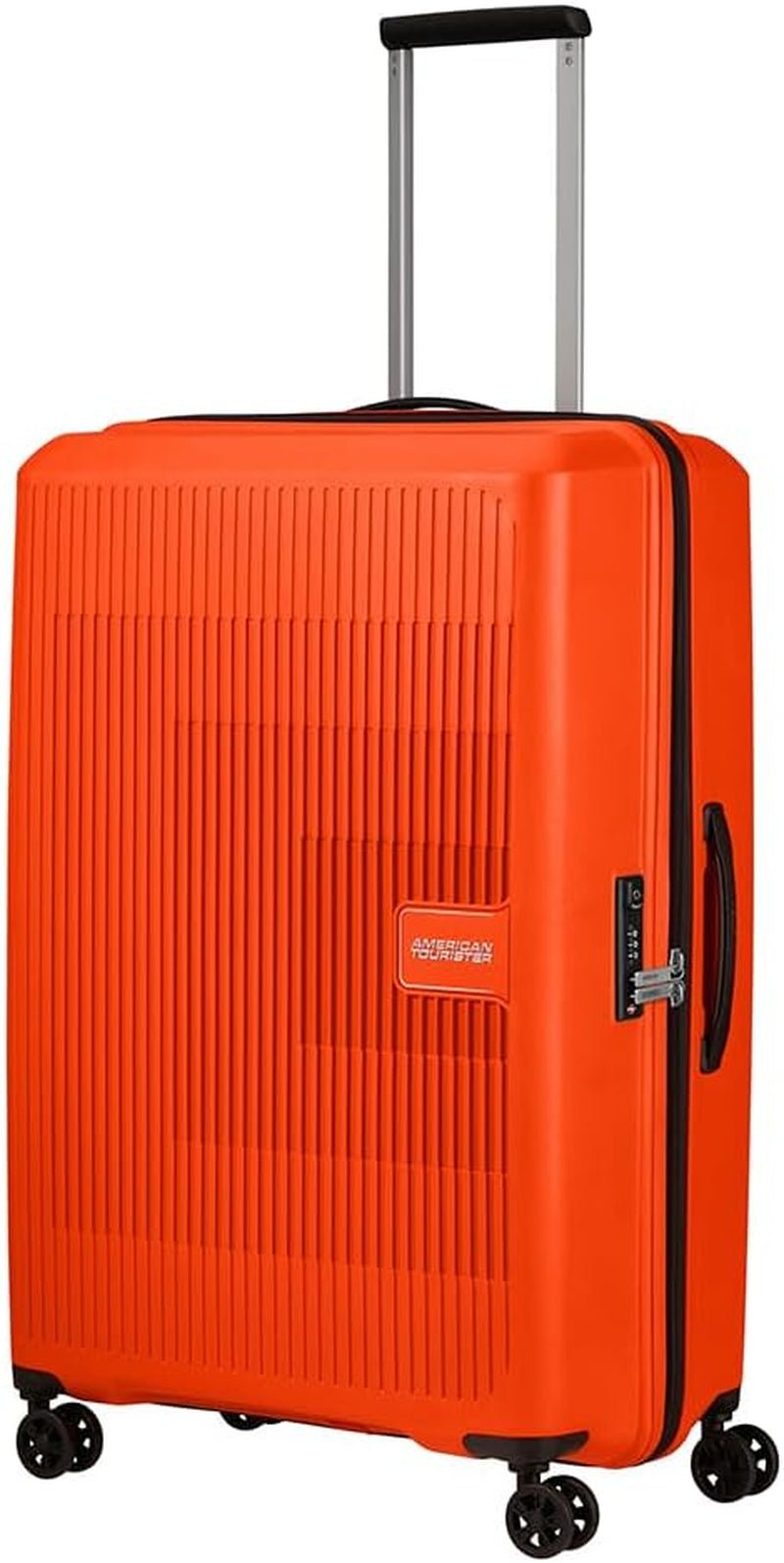 American Tourister Aerostep - Spinner L, erweiterbarer Koffer, 77 cm, 101,5/109 L, Orange (Bright Orange) Gepäck und Reiseausrüstung Naty Shop