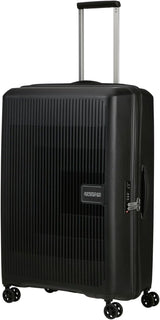 American Tourister Aerostep - Spinner L, erweiterbarer Koffer, 77 cm, 101,5/109 L, Orange (Bright Orange) Gepäck und Reiseausrüstung Naty Shop Schwarz (Schwarz) L (77 cm - 101,5/109 L)