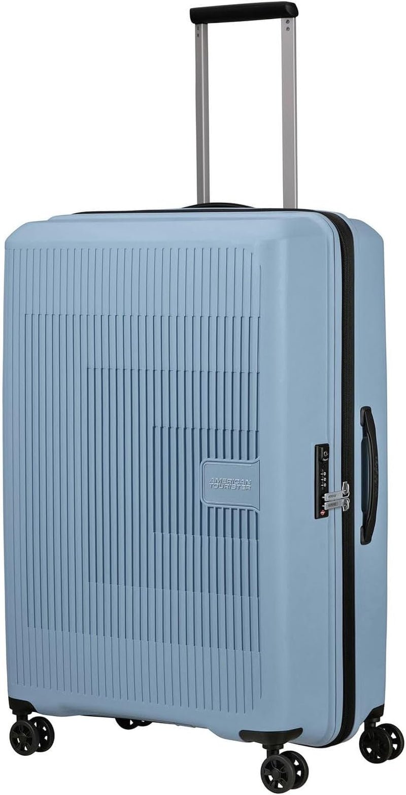 American Tourister Aerostep - Spinner L, erweiterbarer Koffer, 77 cm, 101,5/109 L, Orange (Bright Orange) Gepäck und Reiseausrüstung Naty Shop Grau (Soho Grey) L (77 cm - 101,5/109 L)