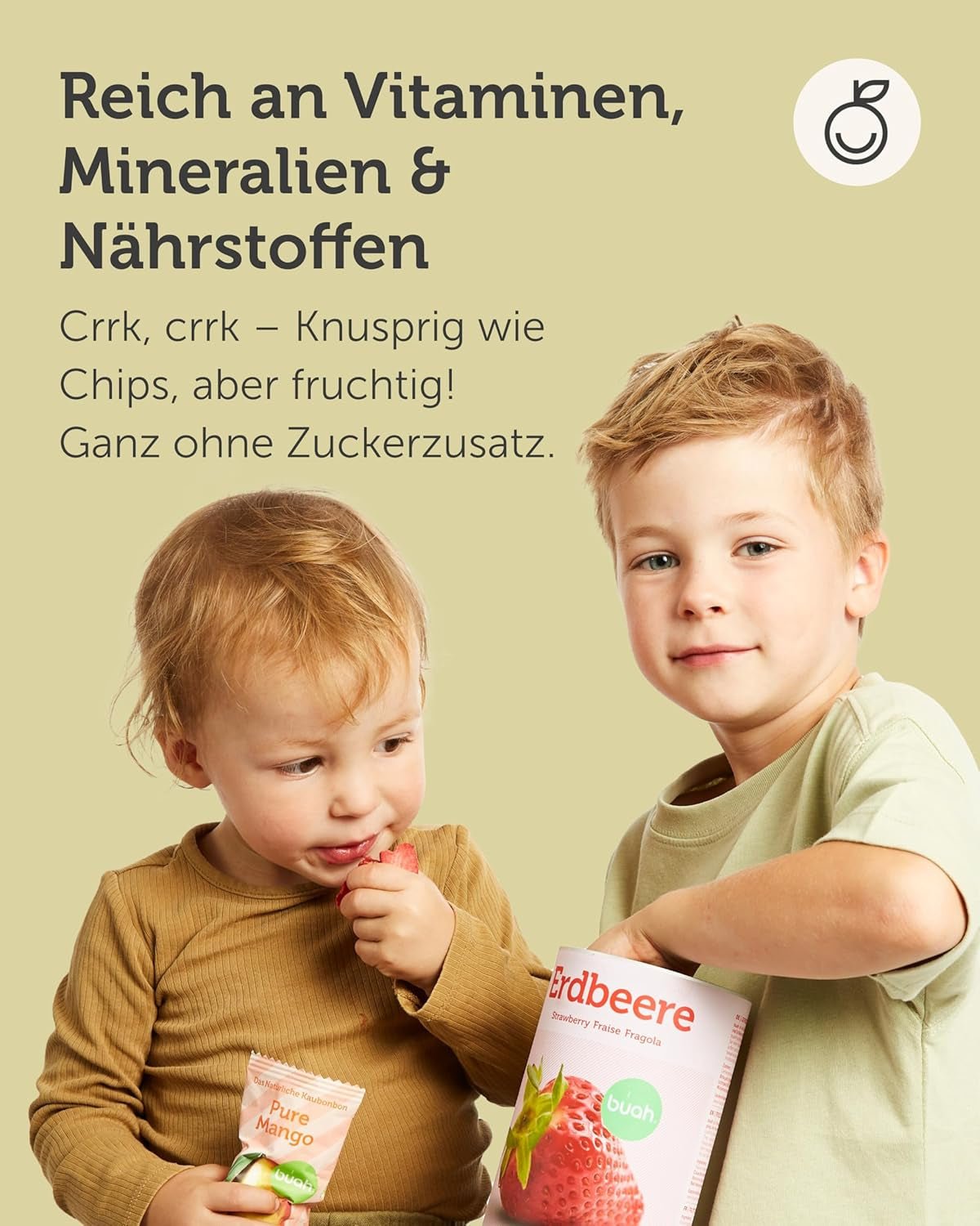 Gefriergetrocknete Fruchtmischung BUAH® | Gefriergetrocknete Ananas, Bananen, Äpfel und Kokosnüsse ohne Zuckerzusatz | 100 % Frucht | Vegane, glutenfreie, laktosefreie (192 g) dehydrierte Produkte von Naty Shop