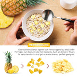 Gefriergetrocknete Ananas 250g, große Stücke, gefriergetrocknete Früchte in Scheiben, ungesüßt, fruchtige Ananasstücke, getrocknete Ananas Dehydrierte Produkte Naty Shop