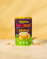 Gefriergetrocknete Ananas BITS 100g große Stücke für Smoothie Bowls, Müsli, Porridge Topping - gefriergetrocknete Früchte ohne Zuckerzusatz - getrocknete Ananas - Früchte von NutriPur Dehydrierte Produkte Naty Shop